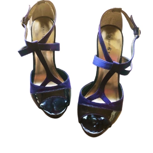 Kelly & Katie Shoes - {preloved} Purple Kelly & Katie T-Strap Stiletto